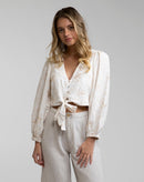 Rhythm - Top Banksia con lazo en la parte delantera - Blanco - Mujer