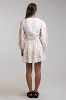 Rhythm - Minifalda escalonada Banksia - Blanco - Mujer