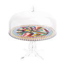 Decor - Petit Présentoir à Gâteau Avec Cloche - Rainbow