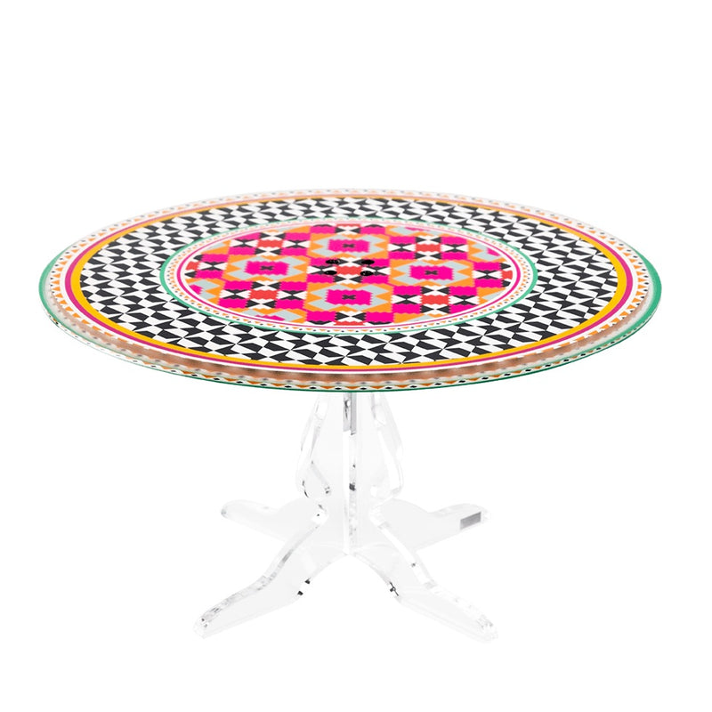 Decor - Petit Présentoir à Gâteau Avec Cloche - Ethnic