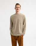 Rhythm - T-Shirt Dobby Stripe Pocket Ls T-Shirt - Maple - Men