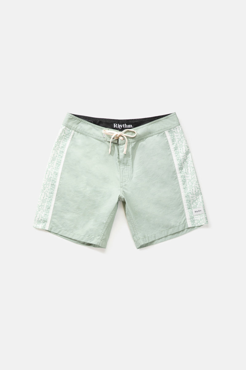 Rhythm - Short De Bain Paisley Stripe - Dusty Jade - Homme