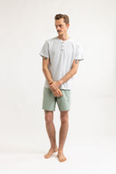 Rhythm - Short De Bain Paisley Stripe - Dusty Jade - Homme