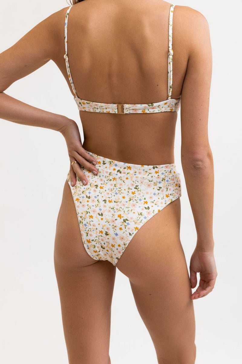 Rhythm - Braguita de bikini de corte alto en V profundo Lavinia - Melocotón - Mujeres