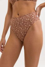 Rhythm - Bas De Maillot Carmella Hi Hip Banded - Coco - Femme