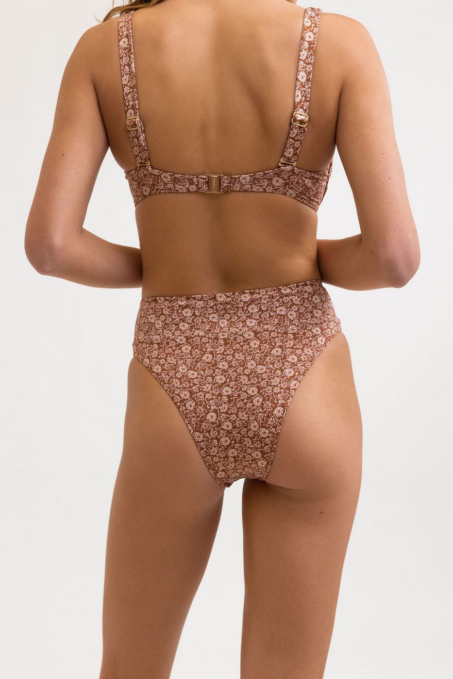 Rhythm - Bas De Maillot Carmella Hi Hip Banded - Coco - Femme