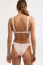 Rhythm - Geo Tall Knot Front Top Swimwear - Peach - Women