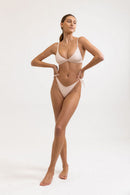 Rhythm - Top de bikini Geo Bralette - Melocotón - Mujer