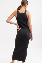Rhythm - Robe Olina Midi - Charcoal - Femme
