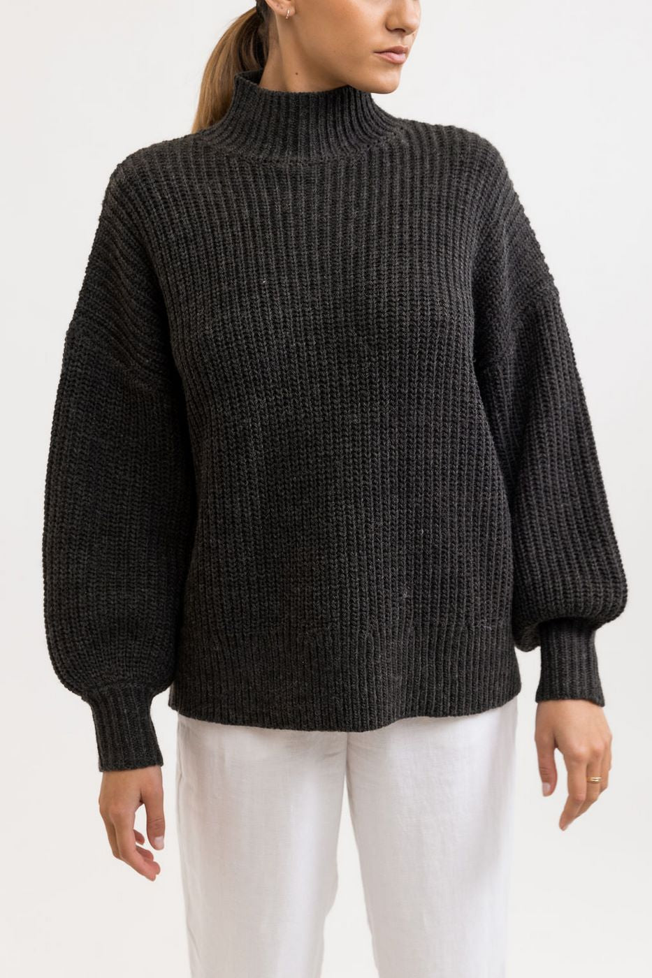Rhythm - Pull Lakewood Oversized - Charcoal - Femme