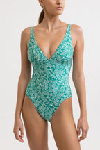 Rhythm - Traje de baño Tidepool Classic de una pieza - Azul marino - Mujer
