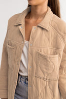 Rhythm - Veste Rhodes Quilted - Camel - Femme