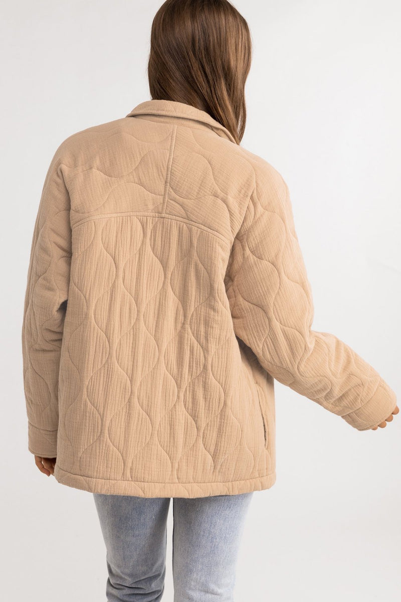 Rhythm - Veste Rhodes Quilted - Camel - Femme