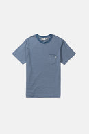 Rhythm - T-Shirt Linen Stripe Stripe - Slate - Homme