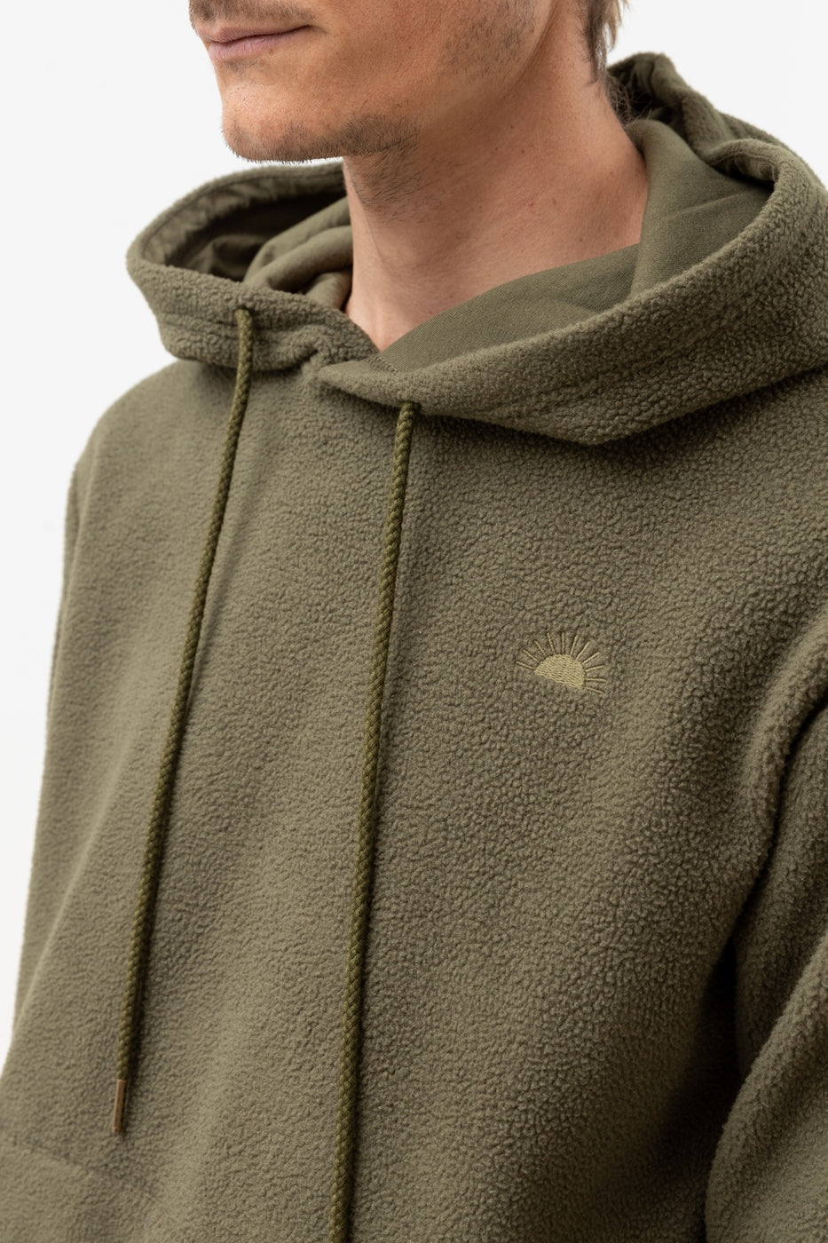 Sweat Reverse Fleece - Olive - Homme