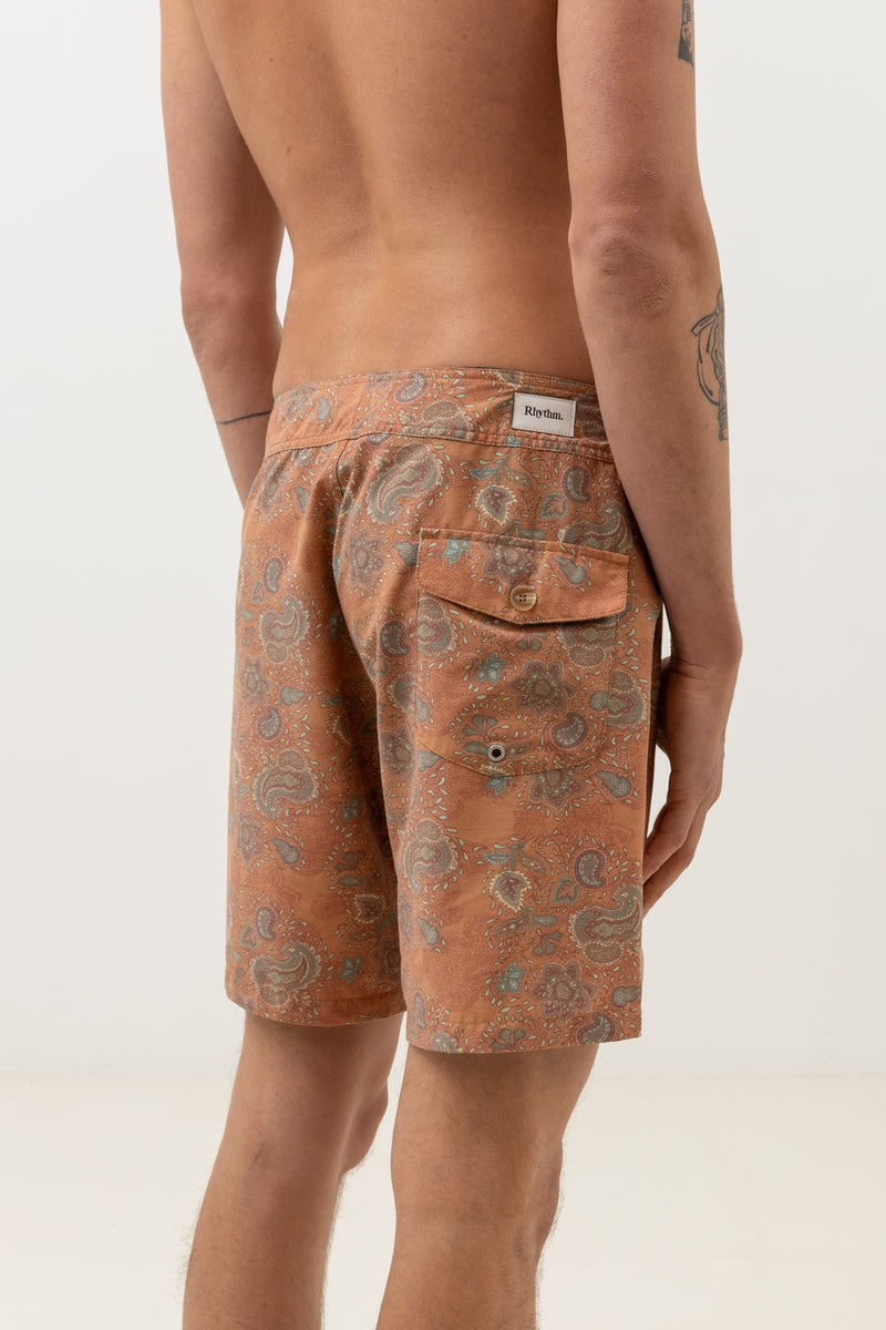 Rhythm - Boardshort Paisley Trunk - Citrus - Homme