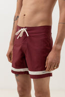 Rhythm - Boardshort Heritage Trim Trunk - Mulberry - Homme