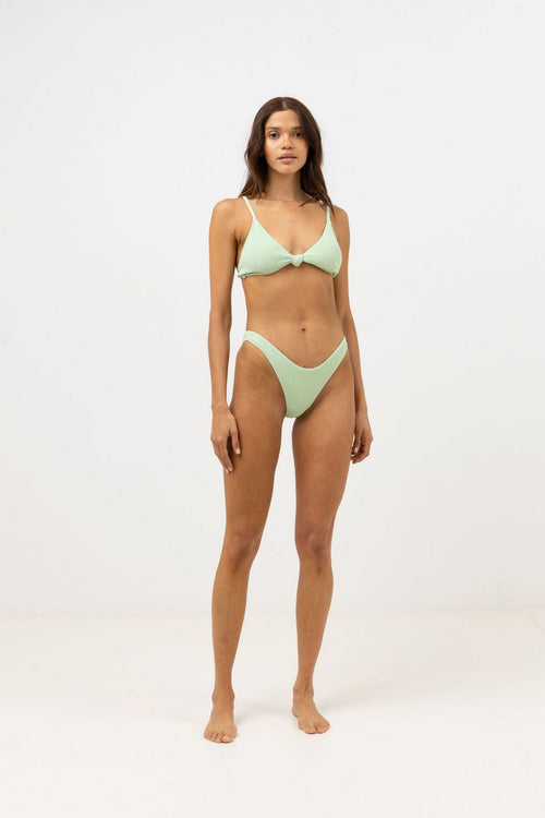 Rhythm - Maillot De Bain Isla Rib Hi Cut - Aloe - Femme