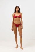 Rhythm - Maillot De Bain Avoca Tie Side Hi Cut - Berry - Femme