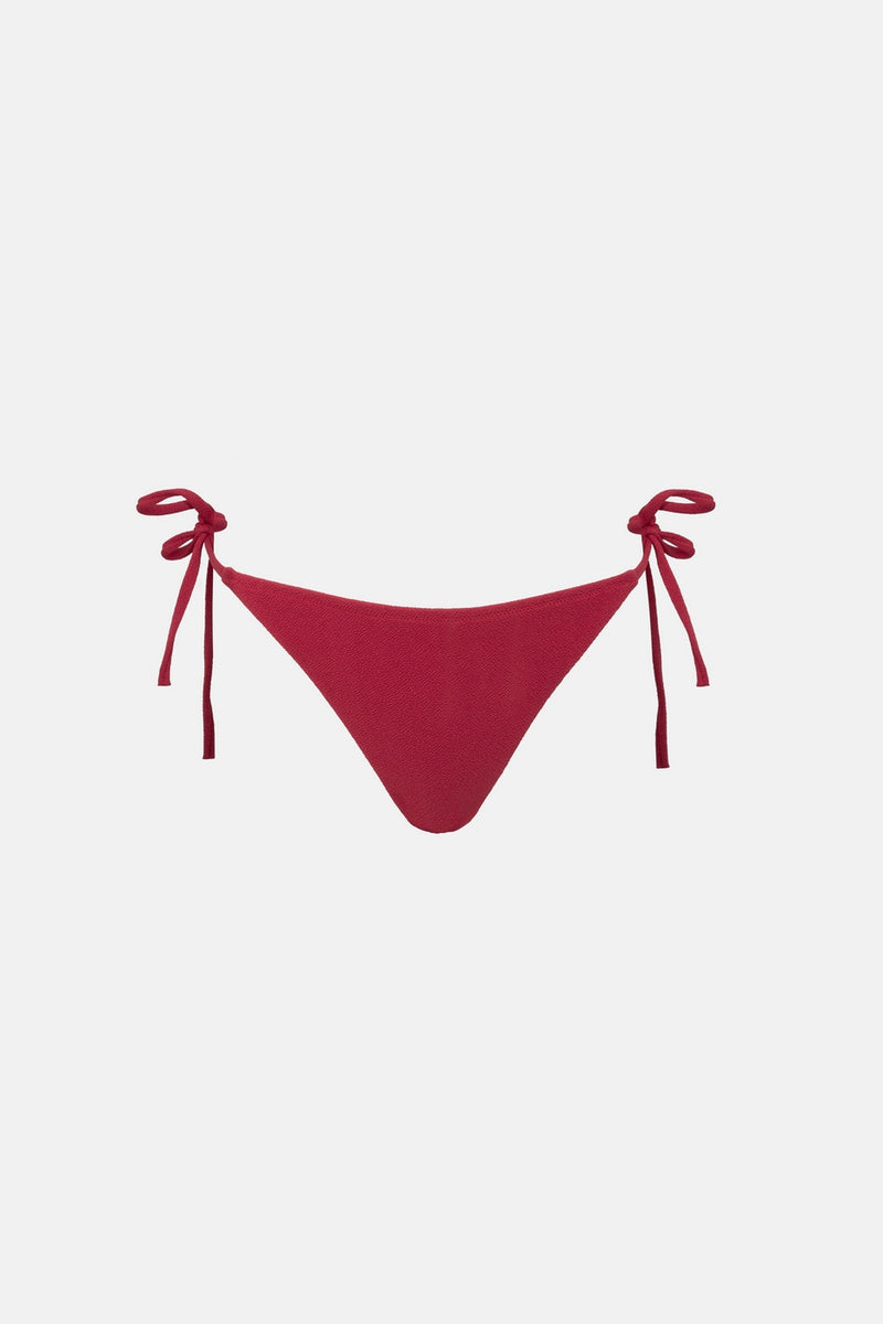 Rhythm - Maillot De Bain Avoca Tie Side Hi Cut - Berry - Femme