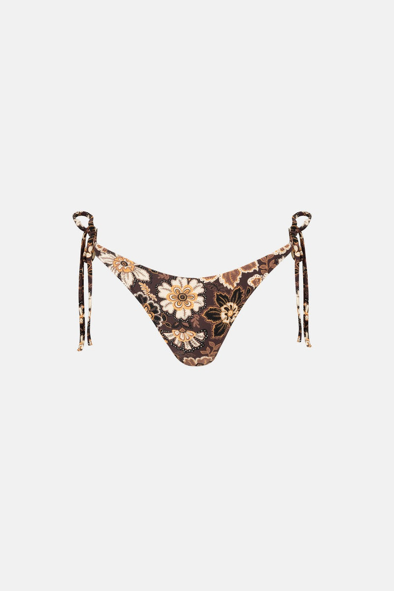 Rhythm - Traje de baño Pa con corte alto y lazo floral Cantabria - Marrón - Mujer