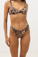 Rhythm - Maillot De Bain Cantabria Floral Holiday - Brown - Femme