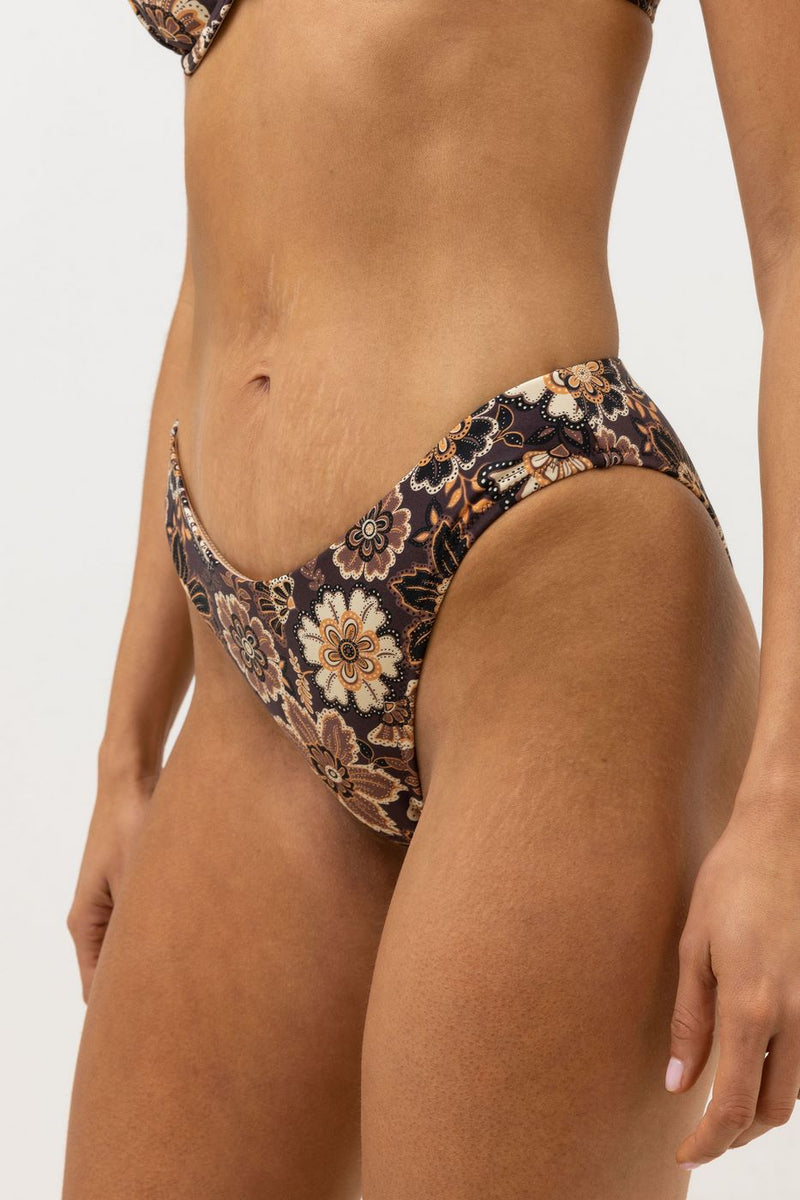 Rhythm - Maillot De Bain Cantabria Floral Holiday - Brown - Femme