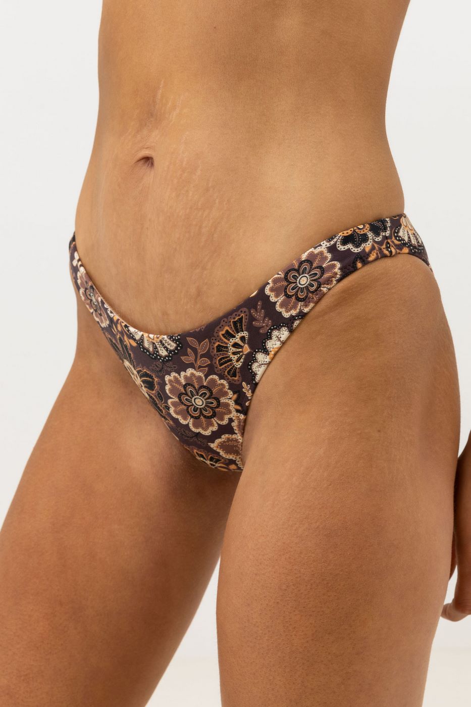 Bañador Cantabria Floral Cheeky - Brown - Mujer