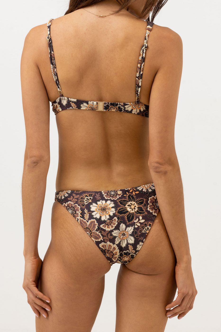 Bañador Cantabria Floral Cheeky - Brown - Mujer