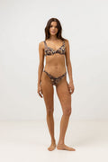 Bañador Cantabria Floral Cheeky - Brown - Mujer