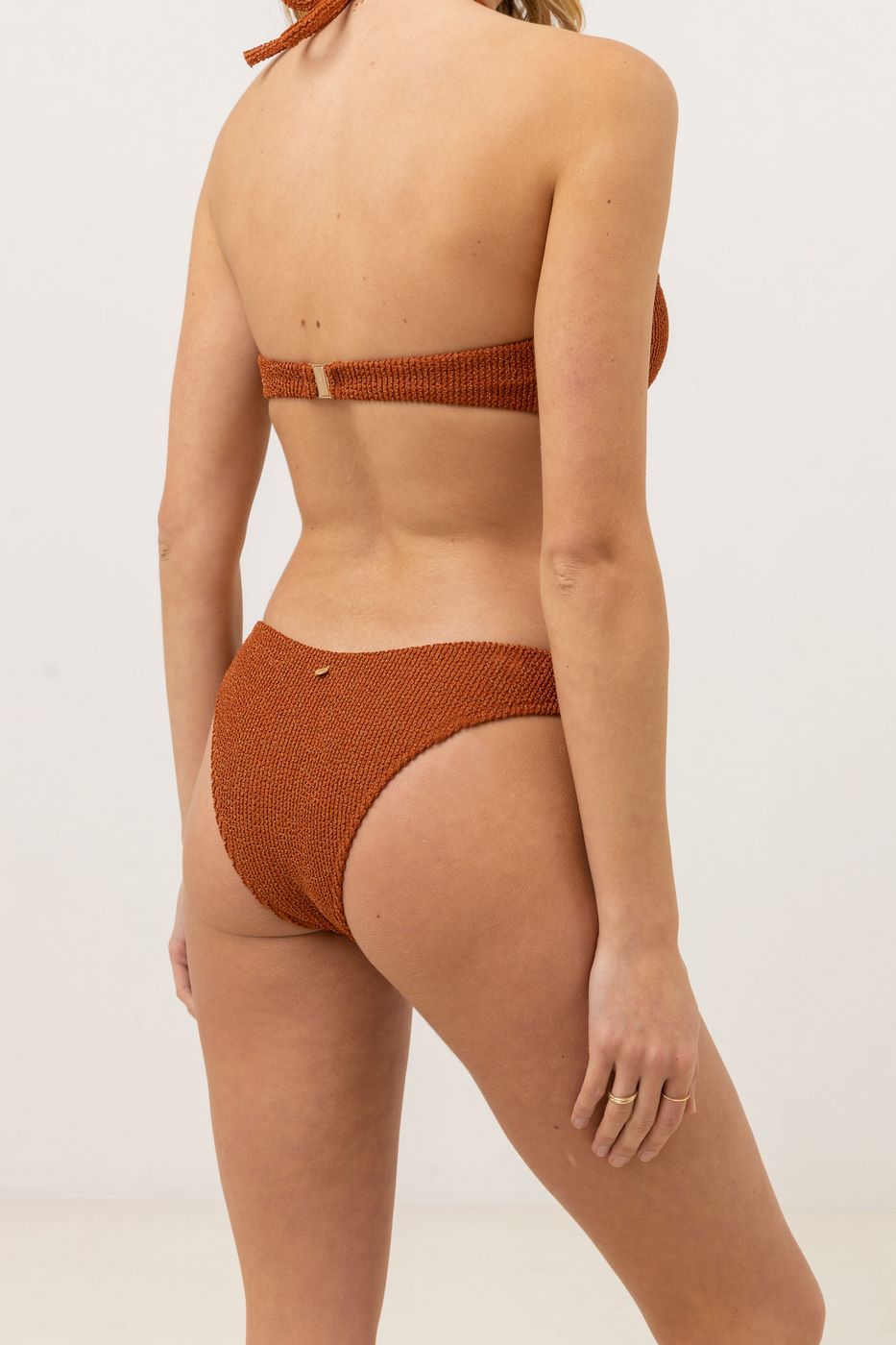 Rhythm - Wave Break Ring Hi Cut Swimsuit - Desert Shimmer - Women