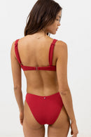 Rhythm - Bañador Avoca Ring Underwire Top - Berry - Mujer