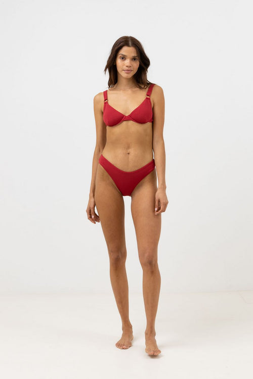 Rhythm - Maillot De Bain Avoca Ring Underwire Top - Berry - Femme