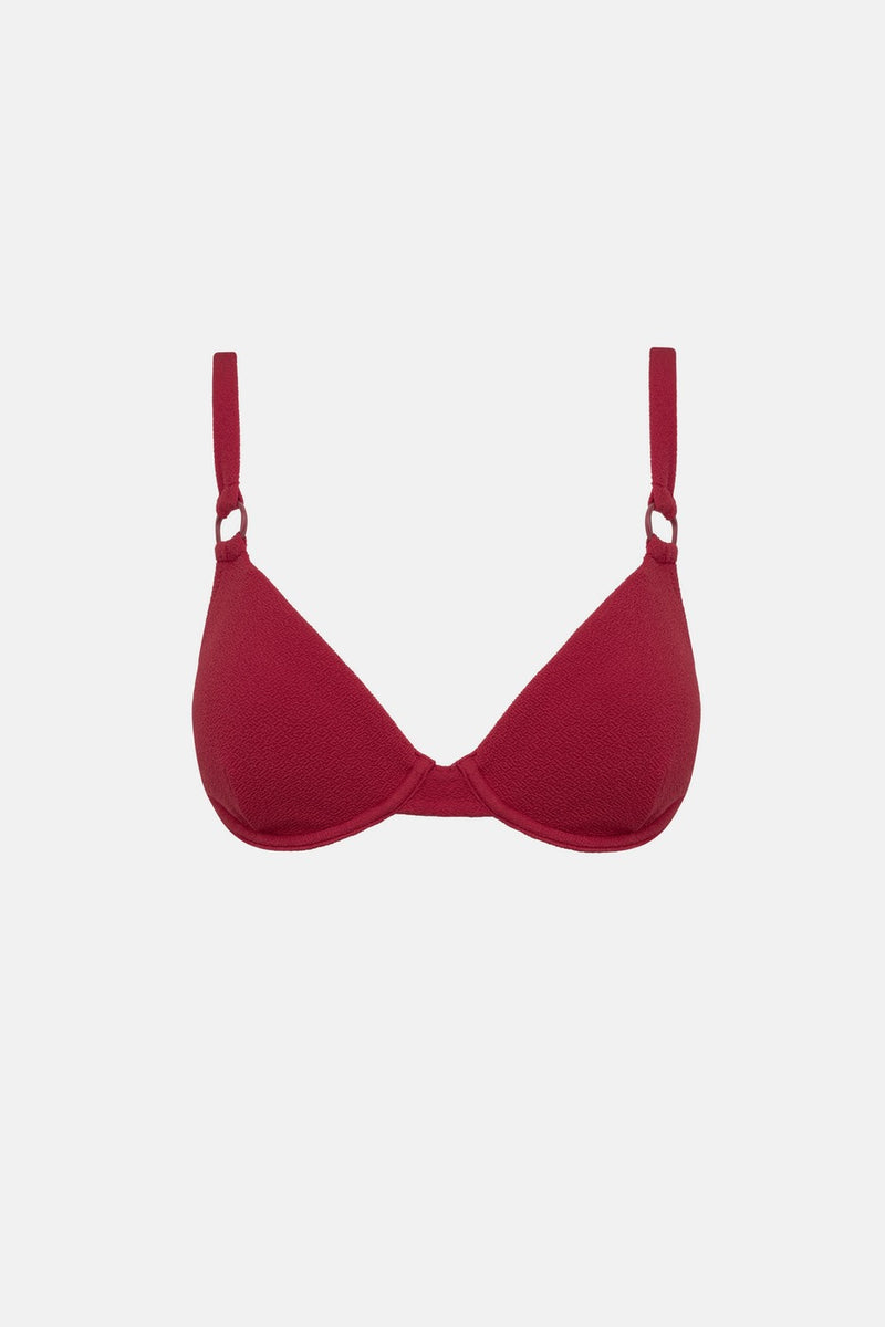 Rhythm - Maillot De Bain Avoca Ring Underwire Top - Berry - Femme