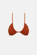 Rhythm - Traje de baño con top halter delantero fruncido Wave Break - Desert Shimmer - Mujer