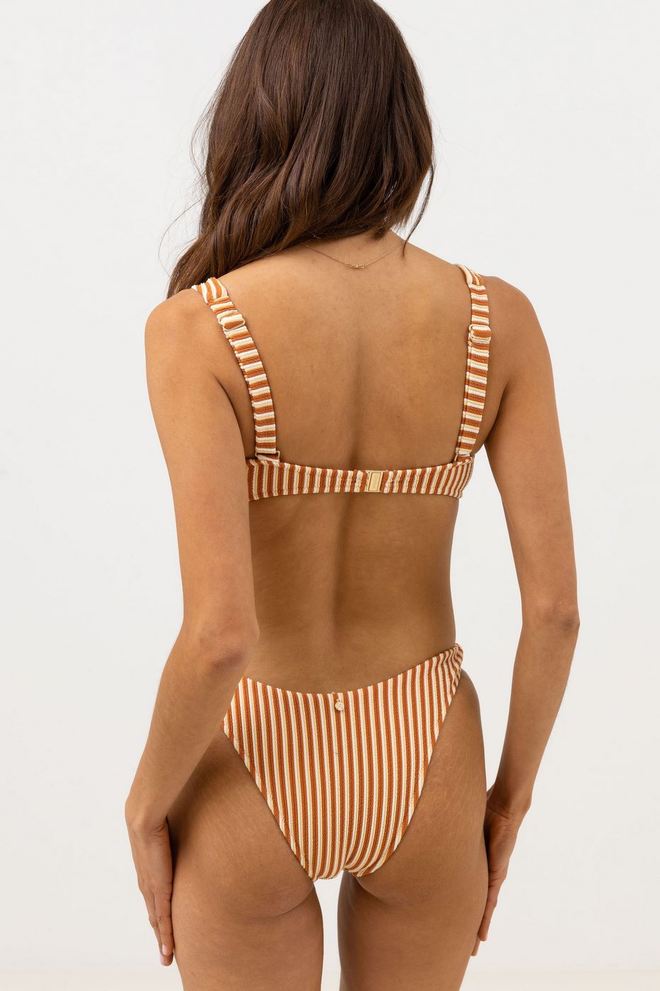 Rhythm - Sunbather Stripe High Support Hidden - Chocolate - Women