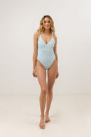 Rhythm - Maillot De Bain Biscay Floral Smocked One Piece - White - Femme