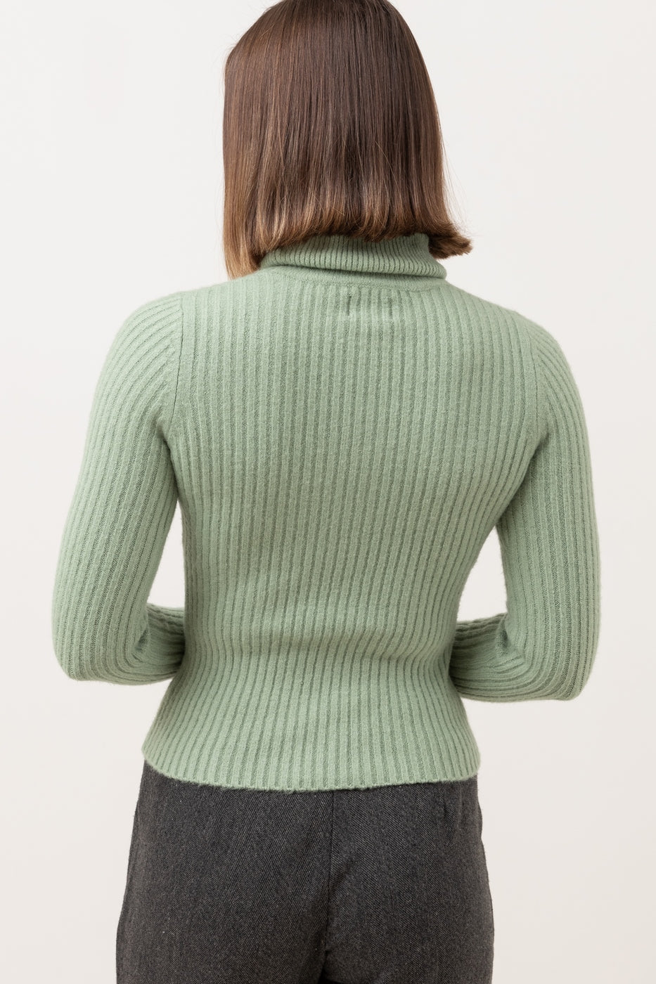 Maille Brooklyn Roll Neck - Aloe - Femme