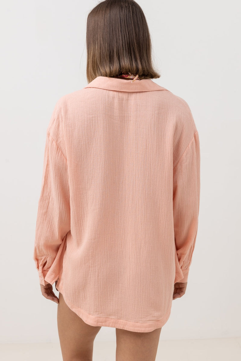 Rhythm - Vestido extragrande Ray - Pink Salt - Mujer