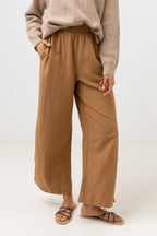 Sunrise Wide Leg Pant - Tan - Women