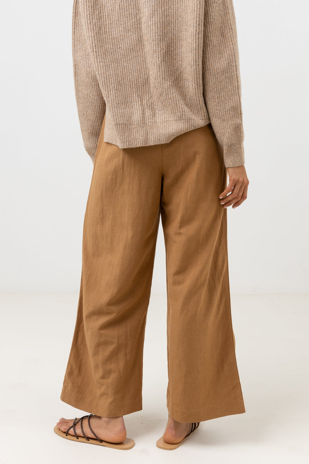 Sunrise Wide Leg Pant - Tan - Women