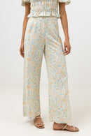 Rhythm - Pantalon Paloma Floral - Aqua Haze - Femme