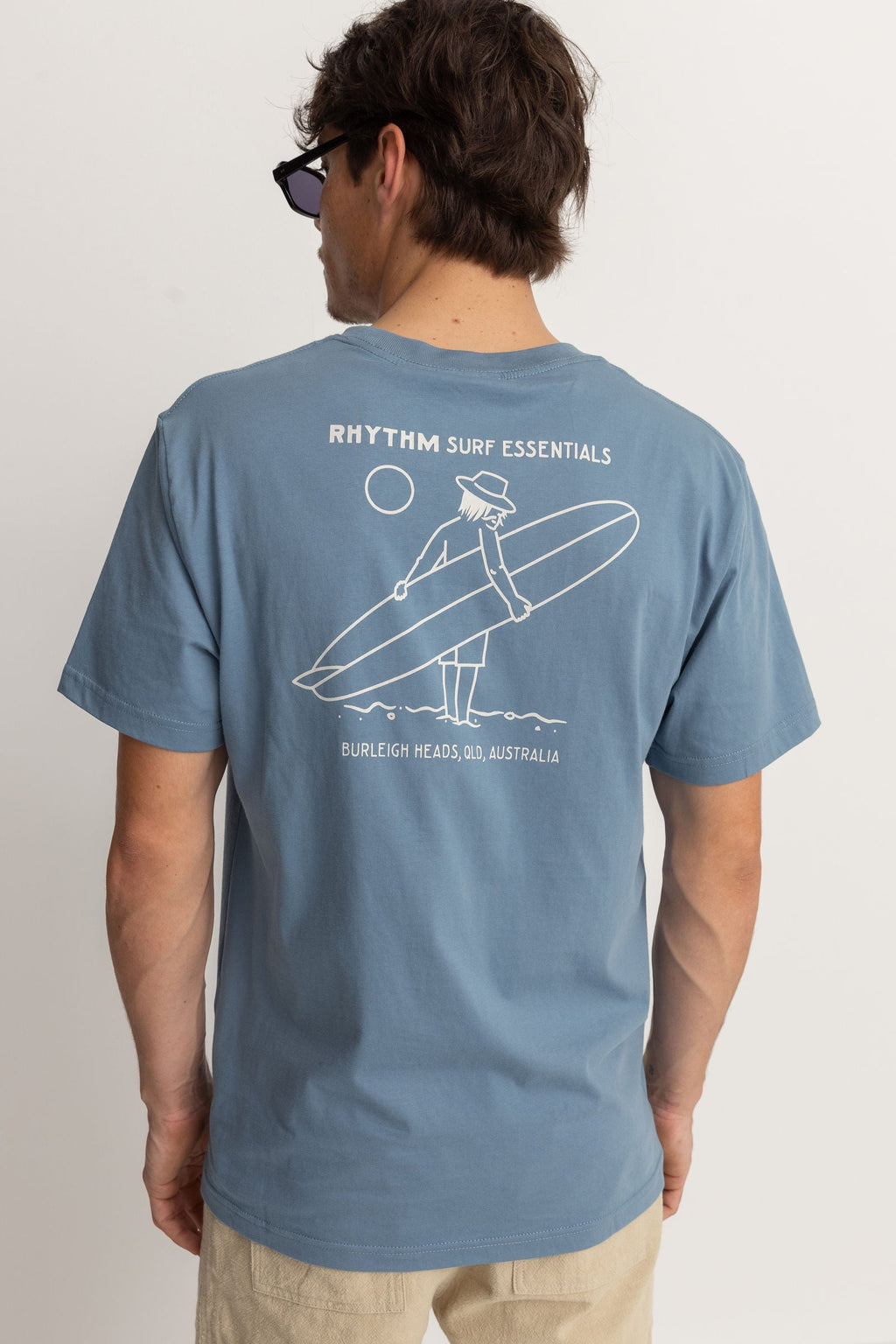 T-Shirt Lull Ss - Vintage Blue - Homme