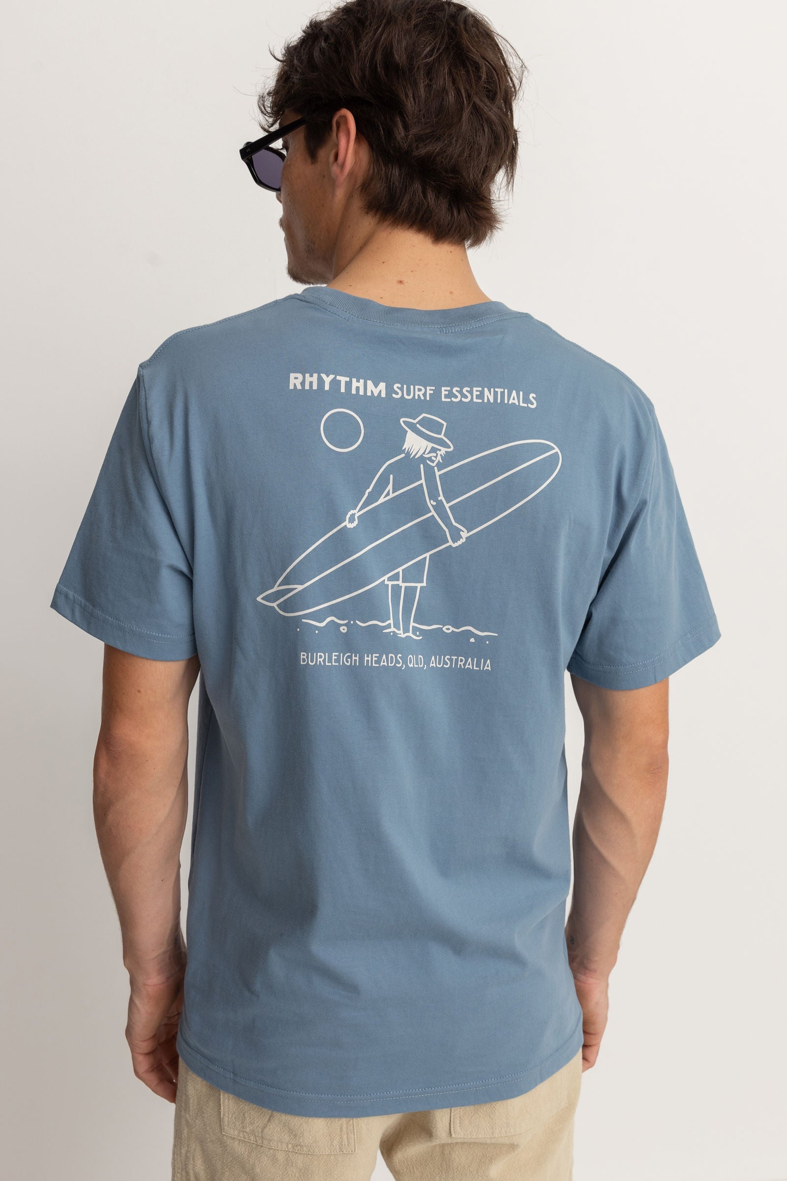 T-Shirt Lull Ss - Vintage Blue - Homme