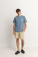 T-Shirt Lull Ss - Vintage Blue - Homme