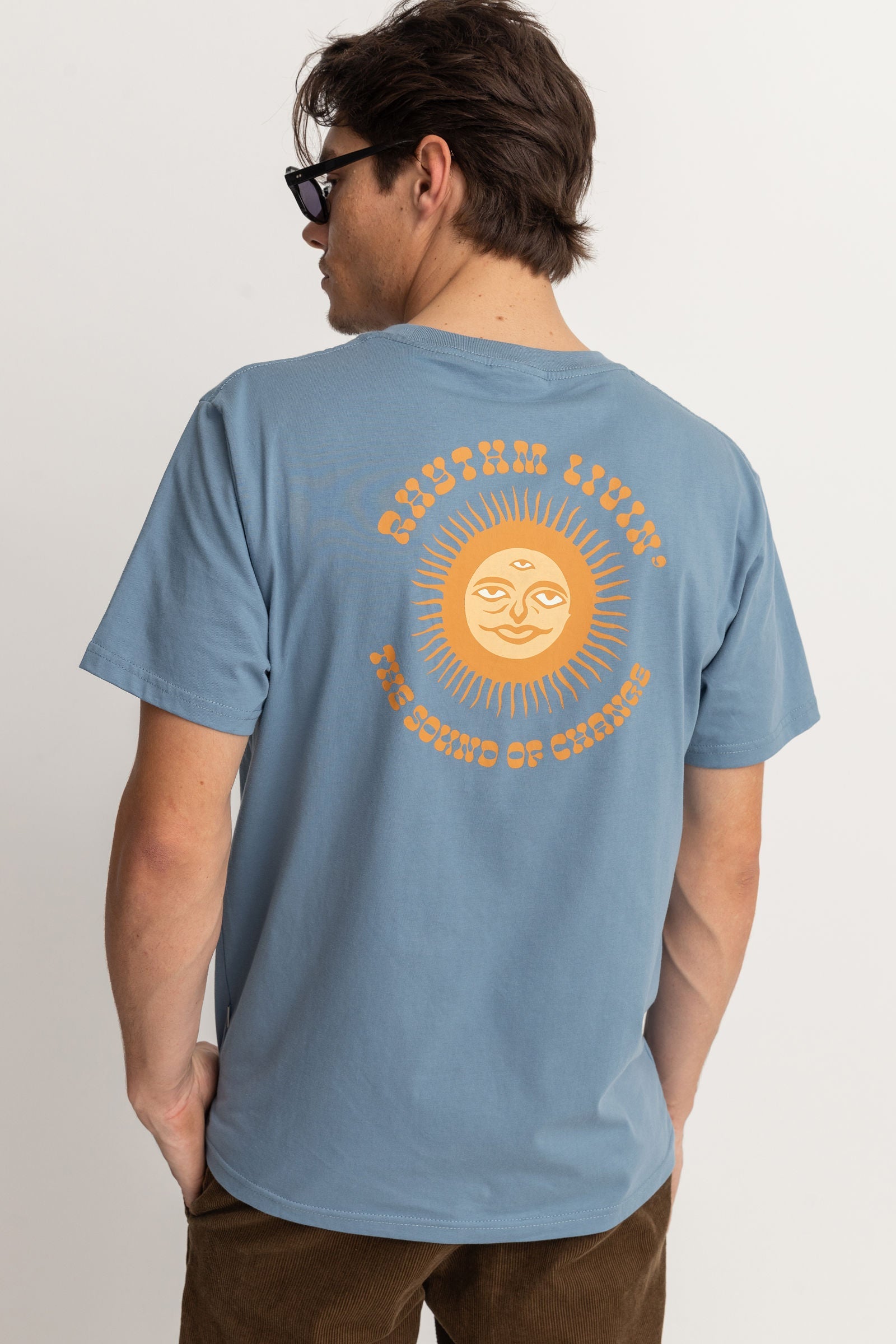 Camiseta Sun Life SS - Vintage Blue - Hombre
