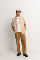 Rhythm - Tile Stripe Ss Shirt - Natural - Homme