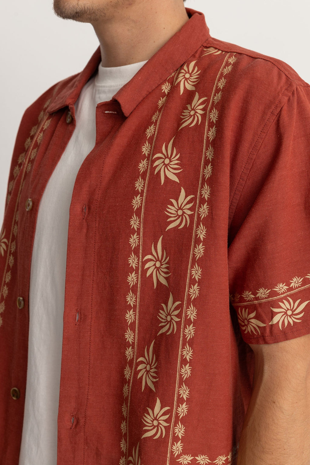 Sun Ss Shirt - Rust - Men