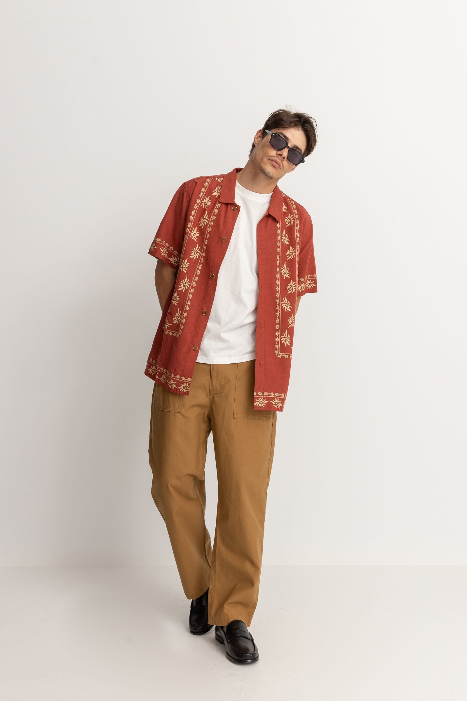 Sun Ss Shirt - Rust - Men