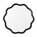 Decor - Set de 2 Sets De Table - Cristal Acrylique - Motif Fleurs - Blanc